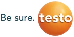 Testo Logo Claim petrol left